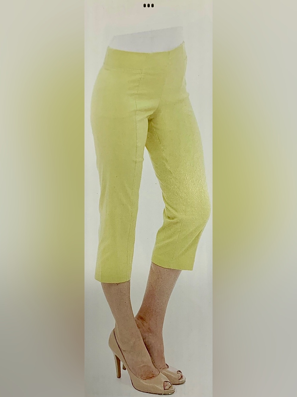 Bengaline Pull On Capri-Green Apple (Green/Yellow)